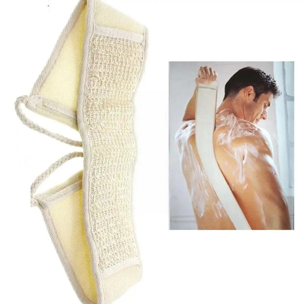 

Unisex 70cm X 8cm Soft Exfoliating Loofah Natural Body Spa Bath Skin Back Scrubber Brush Shower Body Strap Massage Sponge W F4L5