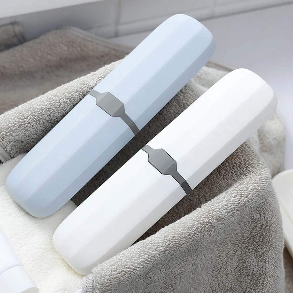

Portable Toothbrush Storage Case Toothpaste Holder Box Organizer Household Storage Cup For Outdoor Travel Bathroom Accessories