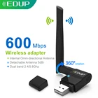 USB Wi-Fi адаптер EDUP 600 Мбитс, 2,45,8 ГГц
