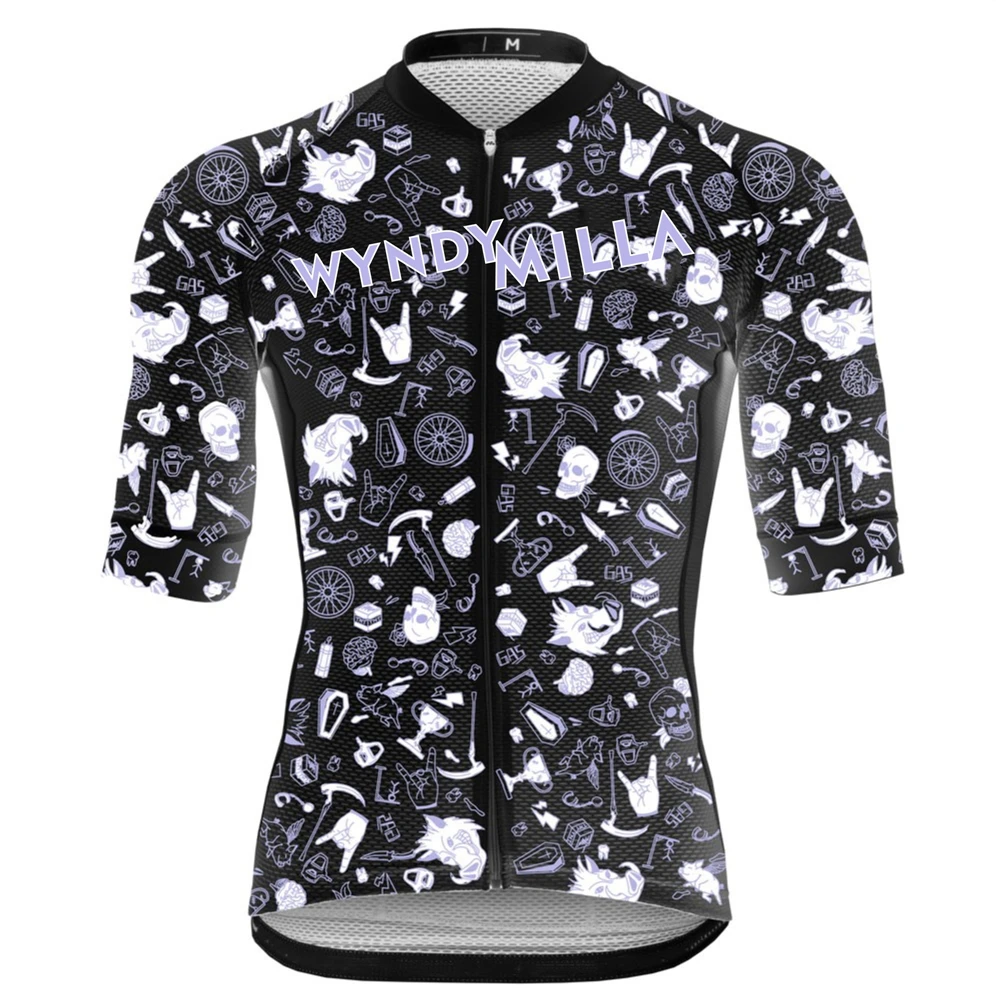 

Wyndymilla Men's Cycling Short Sleeve Jersey Summer Triathlon Tops Quick Dry Cross-country Bike Mtb Equipment Top