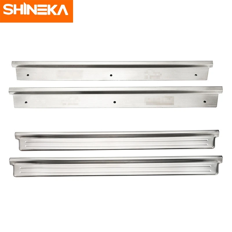 SHINEKA Накладка на порог из нержавеющей стали внутри Защитная наклейка полоску для
