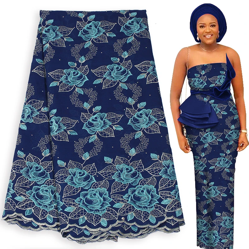 Вощеная кружевная ткань нигерийская высокое качество швейцарское кружево в