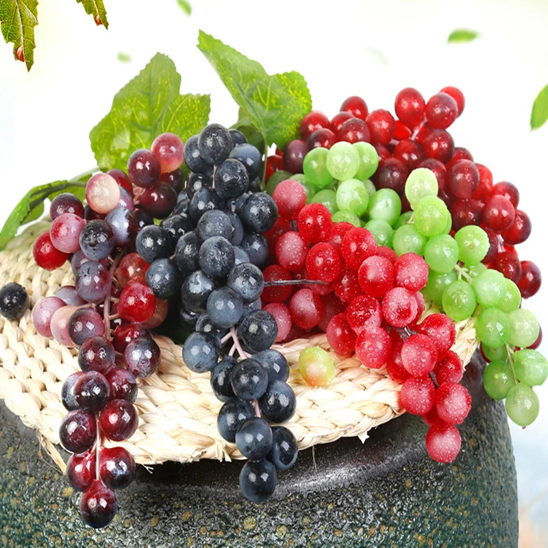 

Artificial Fruit Grapes Real Touch Photography Props Fake Decorative Fruit Wedding Party Simulation Fruit Home Garden Decoration