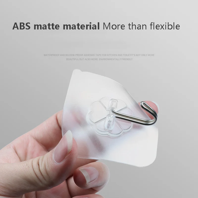 20 шт 6x6 см Прозрачный Прочный самоклеящиеся двери стены Вешалки крючки