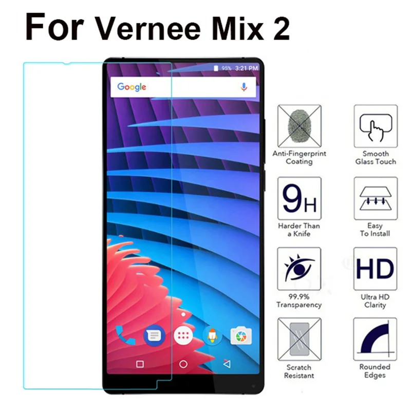 Закаленное стекло для Vernee Mix 2 Защита экрана для Vernee Mars Pro M3 M5 X2 X1 активная Защитная пленка для Vernee V2 Pro glass