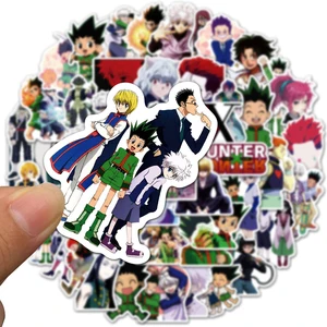 50 pcs waterproof hunter x hunter anime stickers skateboard diy guitar motorcycle laptop suitcase decal graffiti sticker kid toy free global shipping