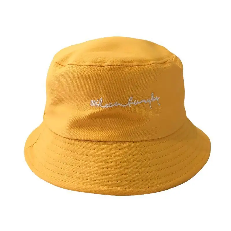 

Hat female summer sunscreen sunshade Korean version of the tide students wild embroidery fisherman hat Japanese thin net red sun