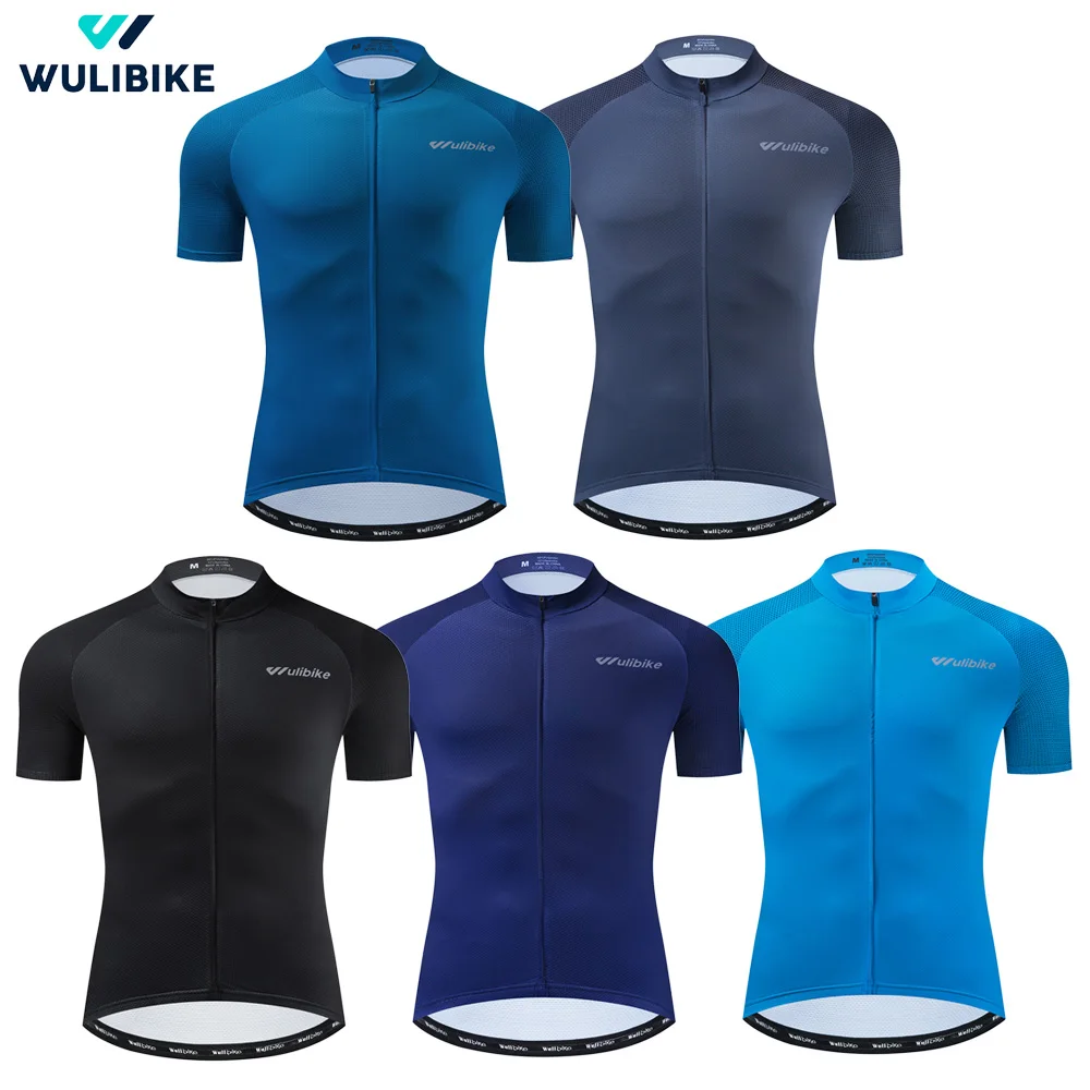 

Wulibike Clothing Man Cycling Summer Breathable Quick-Dry Anti-UV Cycle Jersey Cycling Uniforms for Men