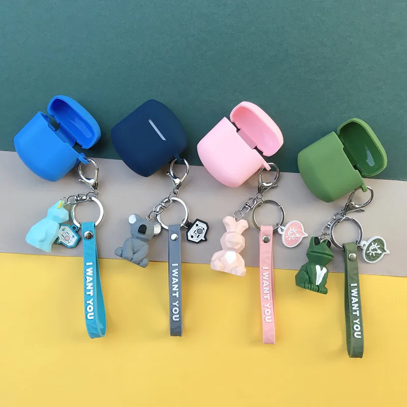 

Silicone Case For EDIFIER LolliPods Protective Bluetooth Wireless Earphone Cover For EDIFIER TWS200 Case With Keyring