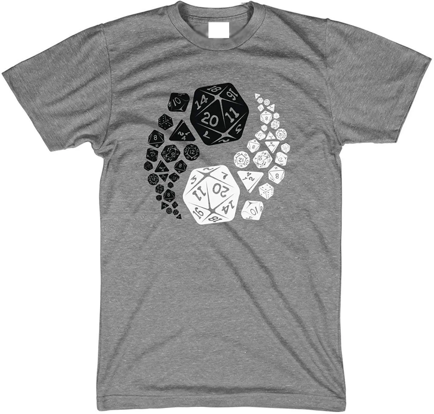 Подземелья и Драконы Инь Ян футболка для мужчин женщин добро злой ДНД футболки