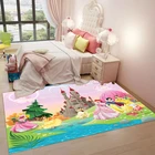 3D мультяшный ковер принцессы для гостиной детский прямоугольный ковер для спальни прикроватная кровать ковер для детской принцессы ковер коврик детский игровой коврик