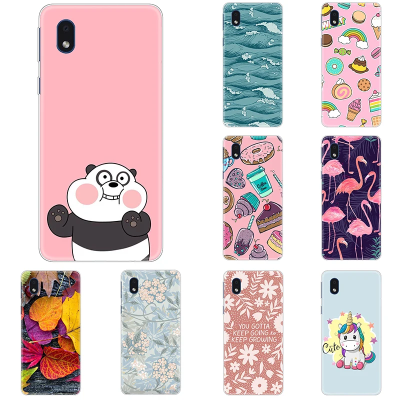 

for Samsung Galaxy A01 Core Case Funny silicon Soft Tpu Transparent Shell A01 Core Case Flexible durable Funda coque etui bumper