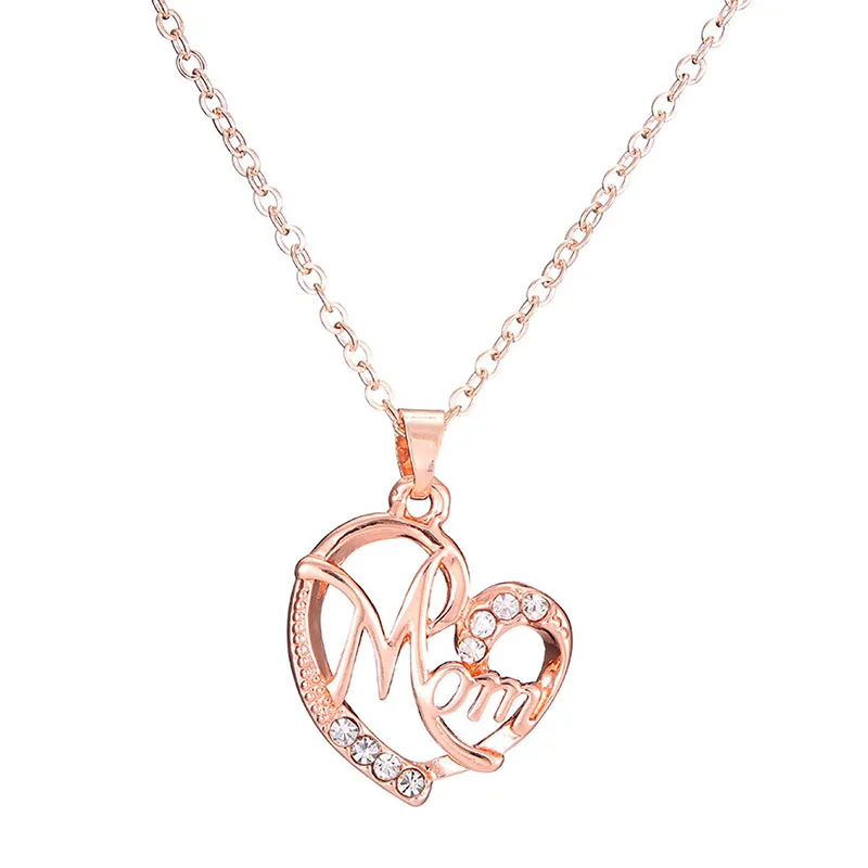 Женский Золотой кулон в форме матери и ребенка с кубическим цирконием виде