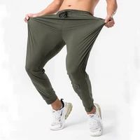 men sports running pants zipper athletic football soccer training elasticity legging jogging gym trousers