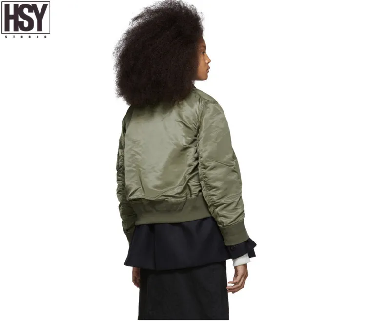 【HSY】 осень зима новые женские поддельные двухсекционные пальто короткая куртка на молнии Лоскутная куртка с длинными рукавами и отворотом 2 цвета