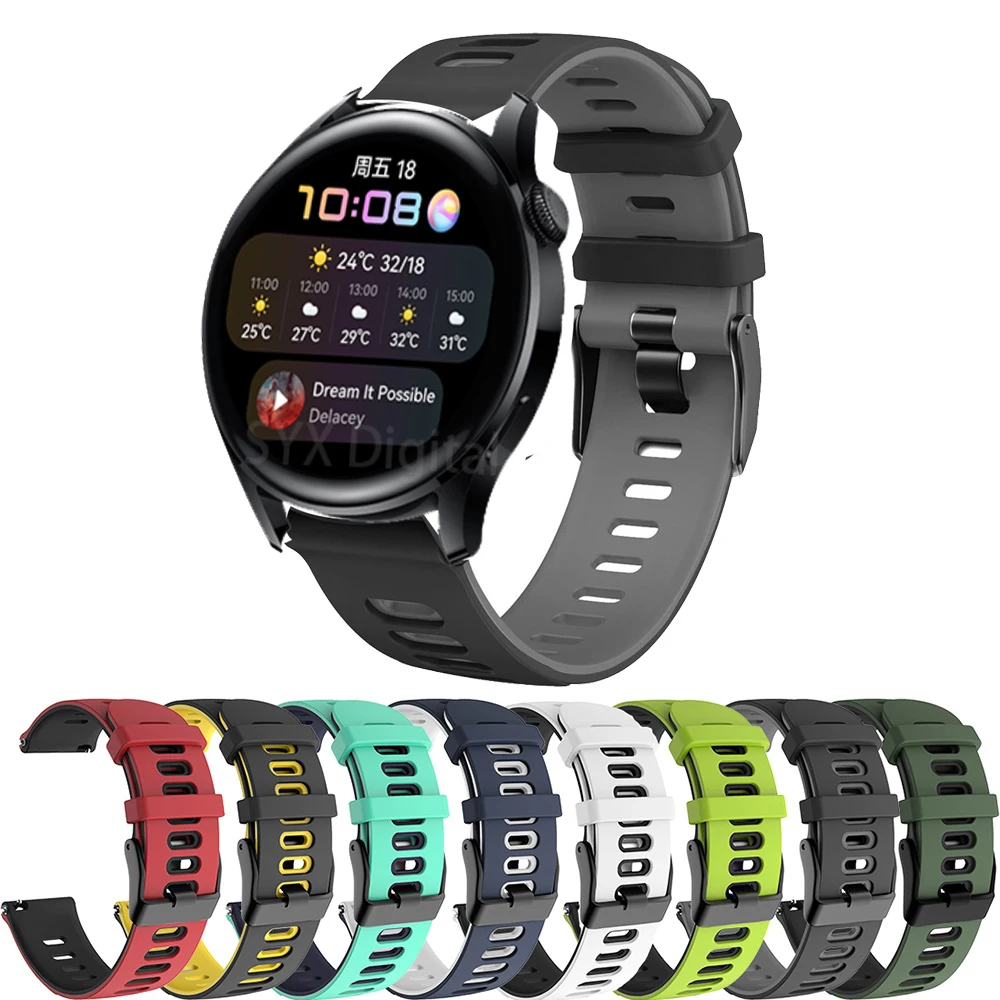 

22mm strap For Huawei watch 3/ GT2 Pro smartwatch Replacement wristband For Huawei watch GT 42mm 46mm sport Silicone watch band