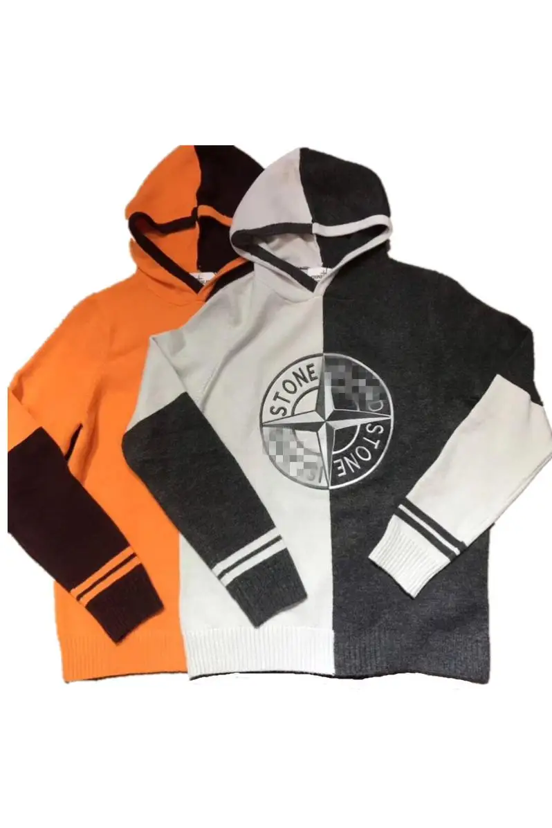 

Stone Island Men's Spirit Boy Sweater Men Korean Style Loose Lazy Style Hooded Topstoney