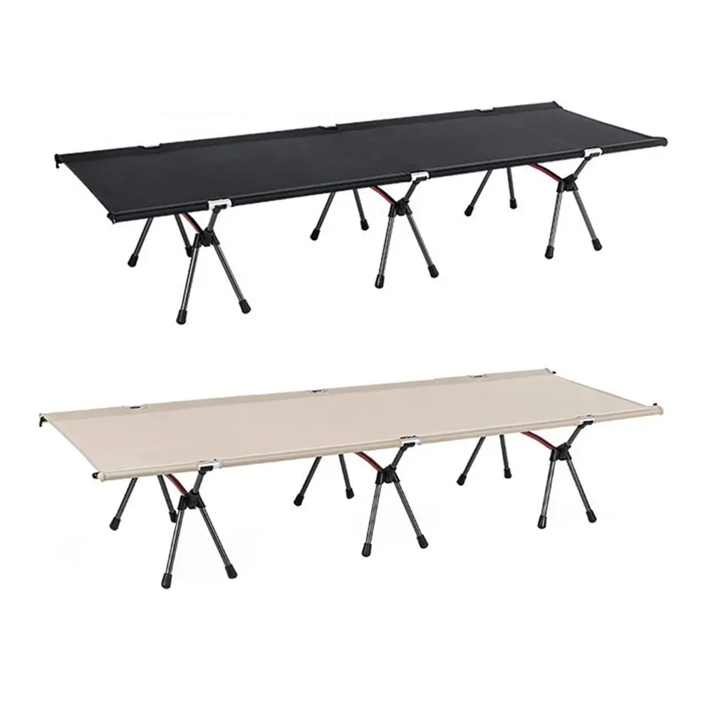 

Складная кровать для кемпинга, 190x65x17 см, сверхлегкая кровать для походов, портативная односпальная кровать, максимальная нагрузка 150 кг, инс...