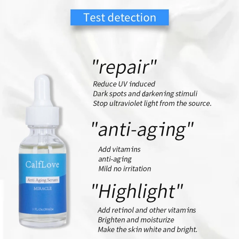 

30ml Retinol Solution Vitamin A Double Repair Essence Tender Remove Fine Lines Face Serum Brighten Skin Color Essence