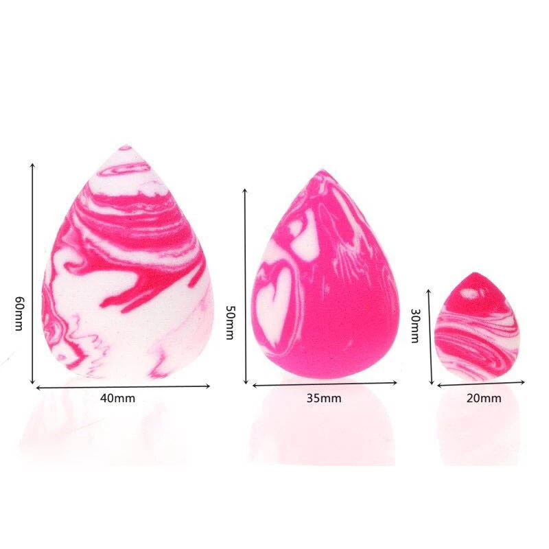 3 шт. косметический порошок слоеный набор многоцветный макияж губчатый смеситель