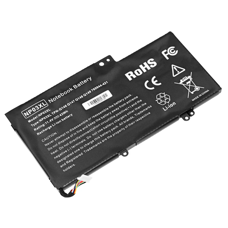 Аккумулятор для ноутбука HP NP03XL 11 4 в 43WH ноутбуков павильонов X360 13 A010DX с на 1 5 10