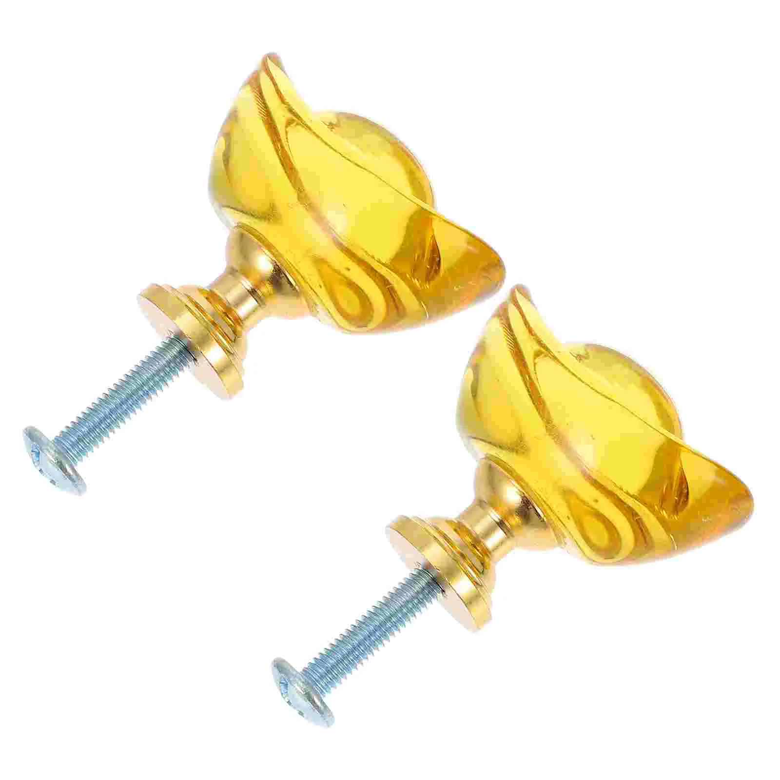 

2 Sets Lovely Ingot Cupboard Pullers Delicate Cupboard Knobs Closet Knobs