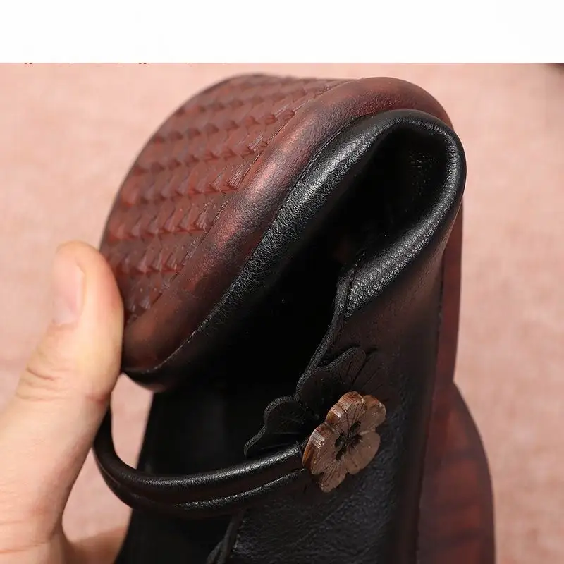 

GKTINOO Summer Soft Comfortable Genuine Leather Flat Shoes Round Toe Flats Female Women Footwear Comfort Ladies Sandals Shoes