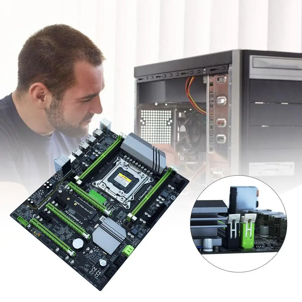 Материнская плата X79T DDR3 2011 для настольных ПК четырехканальная память процессора