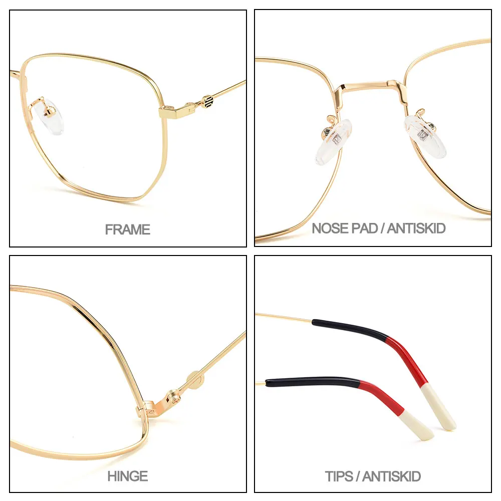 

CICCOLINI Men Retro Titanium Alloy Big Glasses Frame For Myopia Prescription Eyeglasses Women Fashion Spectacles Frame MD03690