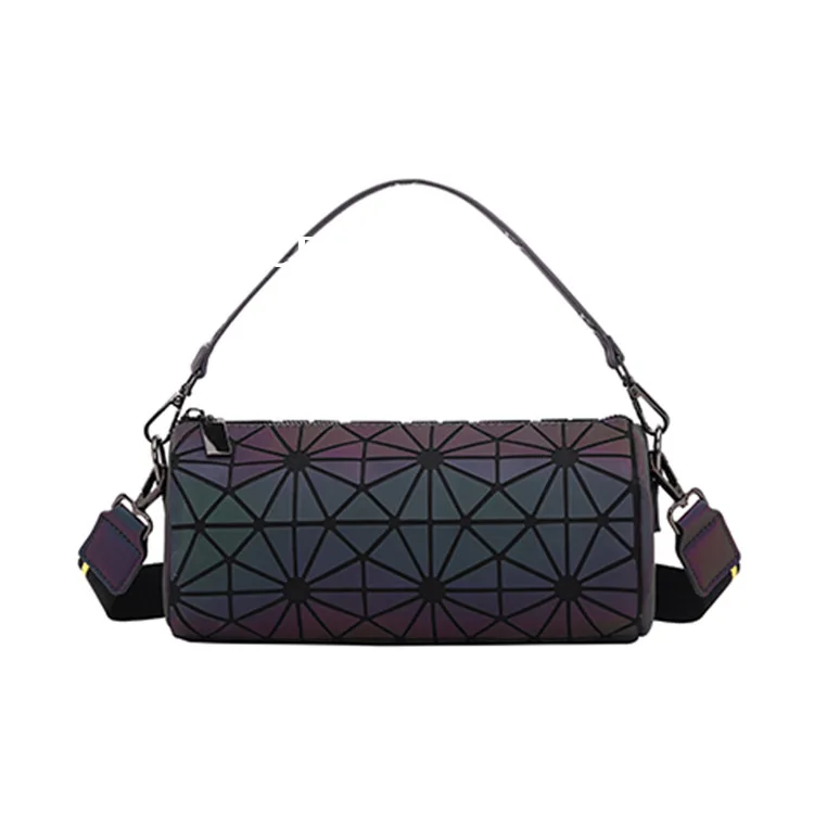 

Designer Handbag Bags For Women 2021 Luminous Geometry Wide Shoulder Bag Ladies Round Crossbody Bag Female Purses And Handbags