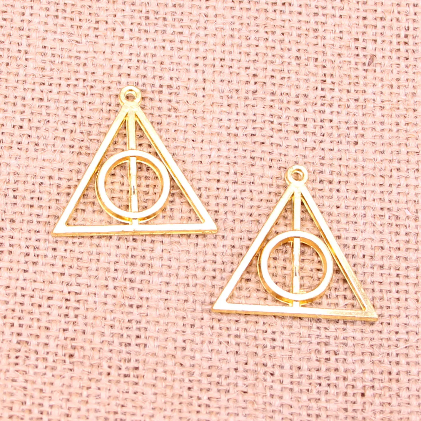 8pcs Charms deathly hallows Antique Making pendant fit Vintage Tibetan Silver jewelry DIY bracelet necklace 32mm | Украшения и