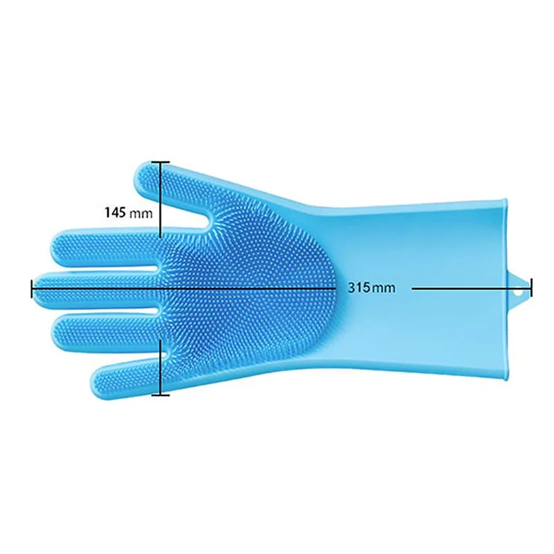 

Silicone Cleaning Gloves Multifunction Dish Washing Gloves Household Car Cleaning Gloves Kitchen Accessories Bath Rub back Glove