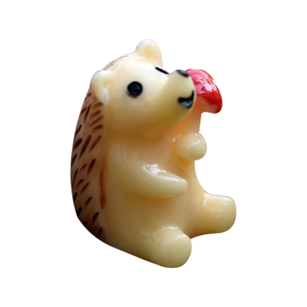 2 шт. милый Ежик с грибами миниатюрное Украшение DIY домашняя детская комната