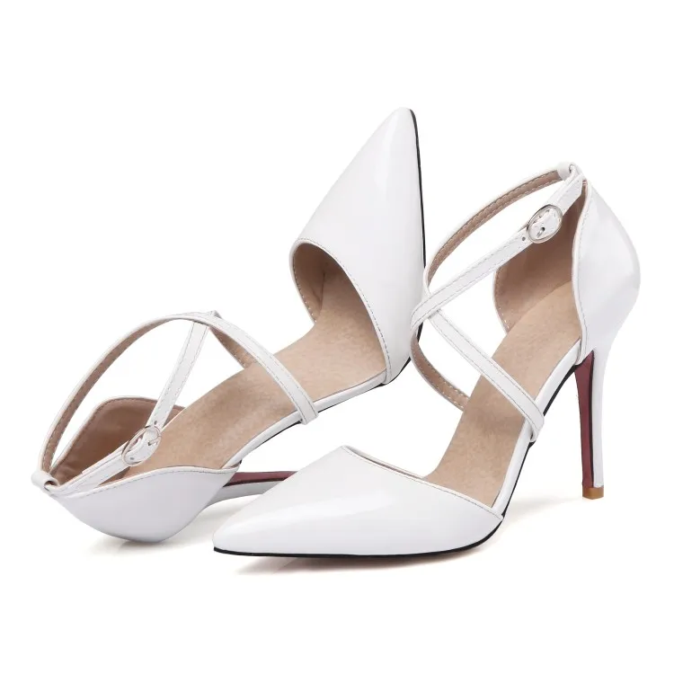 Concise Elegant Thin Heels Single Shoes Sexy Wild High Heels Large Small Size Women's Shoes Party Dress Pumps 31,32,33,45,46,47
