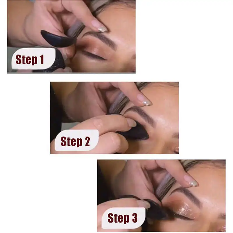 Новые инструменты для макияжа прозрачный силиконовый штамп теней век блестящий