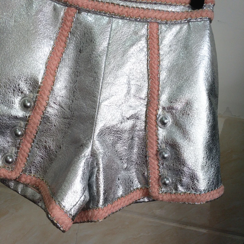 Повседневные женские штаны с высокой талией и широкими штанинами шорты