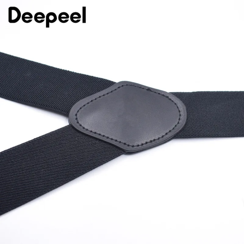 Deepeel 1 шт. 3.5X125cm Для мужчин подтяжки для взрослых 4 клипы ремень многоцветная
