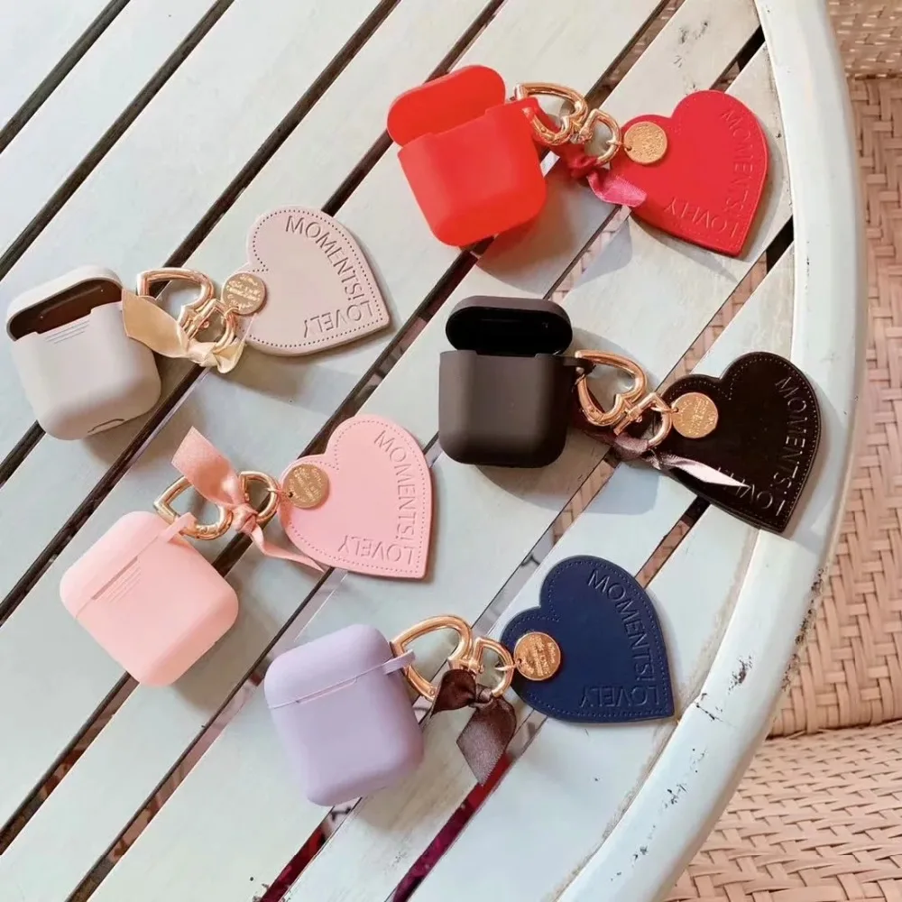 Чехол для наушников с Bluetooth для Airpods чехол s 1 2 Love украшение Мягкий силиконовый чехол для наушников для Apple Air Pods сумка для гарнитуры