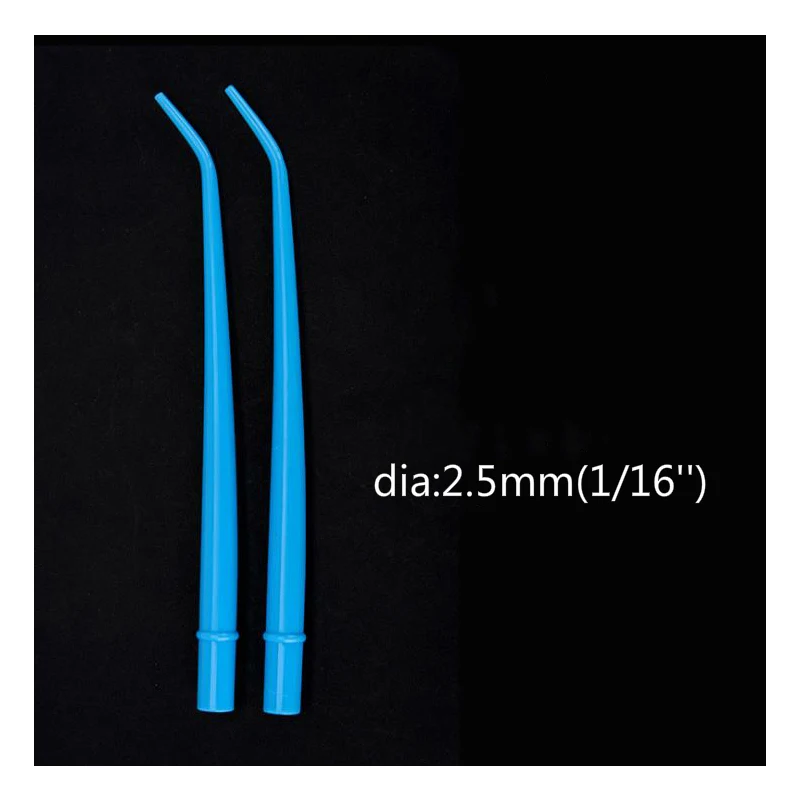 100 шт. одноразовые стоматологические всасывающие наконечники изогнутые