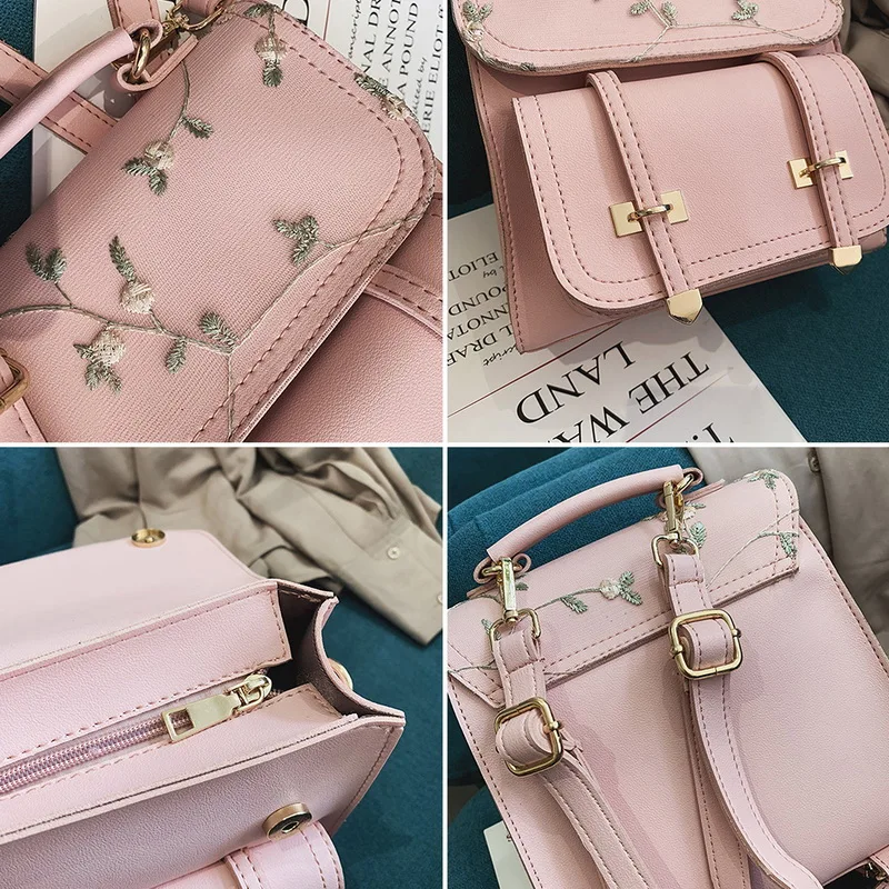 Модный женский рюкзак высококачественный кожаный для девочек-подростков с