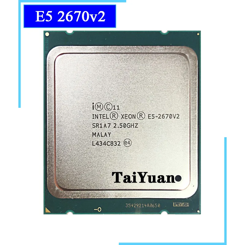 Intel Xeon E5-2670v2 E5 2670v2 2670 v2 2 5 ГГц 10-ядерный процессор с 20 резьбой 25 м 115 Вт LGA 2011 |