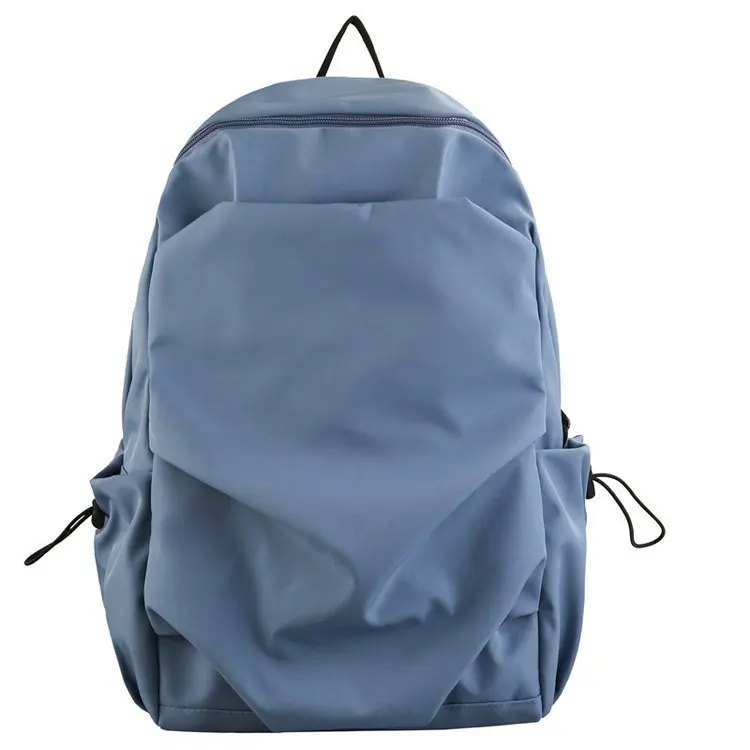 Backpack | Young Student Designer Style Haze Blue White Black Schoolbags for Middle School Students 2021