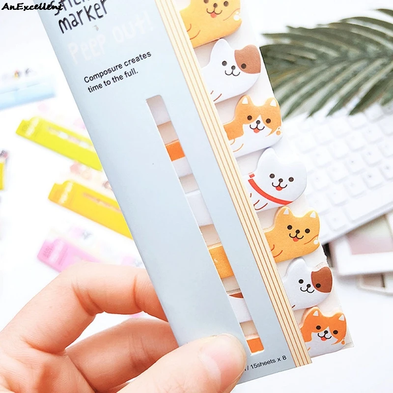 

Kawaii Cute Memo Pad Bookmarks Creative Animal Sticky Notes Index Posted It Planner Paper Stickers School Stationery Supplies