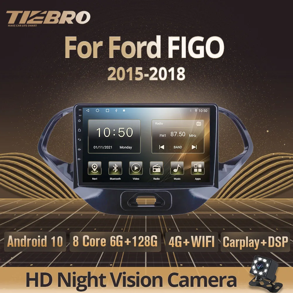 

Автомагнитола Tiebro, 2DIN, Android 2018, для Ford FIGO 2015-, автомагнитола с экраном, мультимедиа, 2DIN, DVD-плеер, Gps-навигация, DSP
