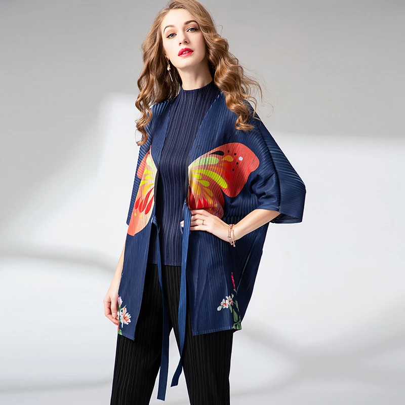 LANMREM новинка 2020 весенний Тренч средней длины с принтом верхняя одежда для женщин