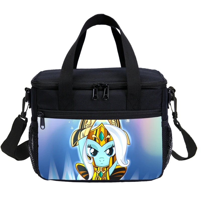 

Small Lunch Bag For Boys Girls Cartoon Anime Saint Seiya Letter 3D Printing Ice Bag Insulated Thermal Picnic Lunchbox Sac A Main