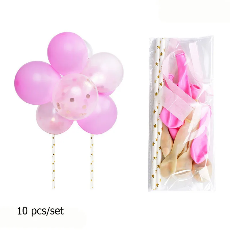 10pcs 5inch Balloon Garland Arch Cake Topper Novelty Wedding Toppers for Kids Birthday Party Baby Shower Decorations | Дом и сад