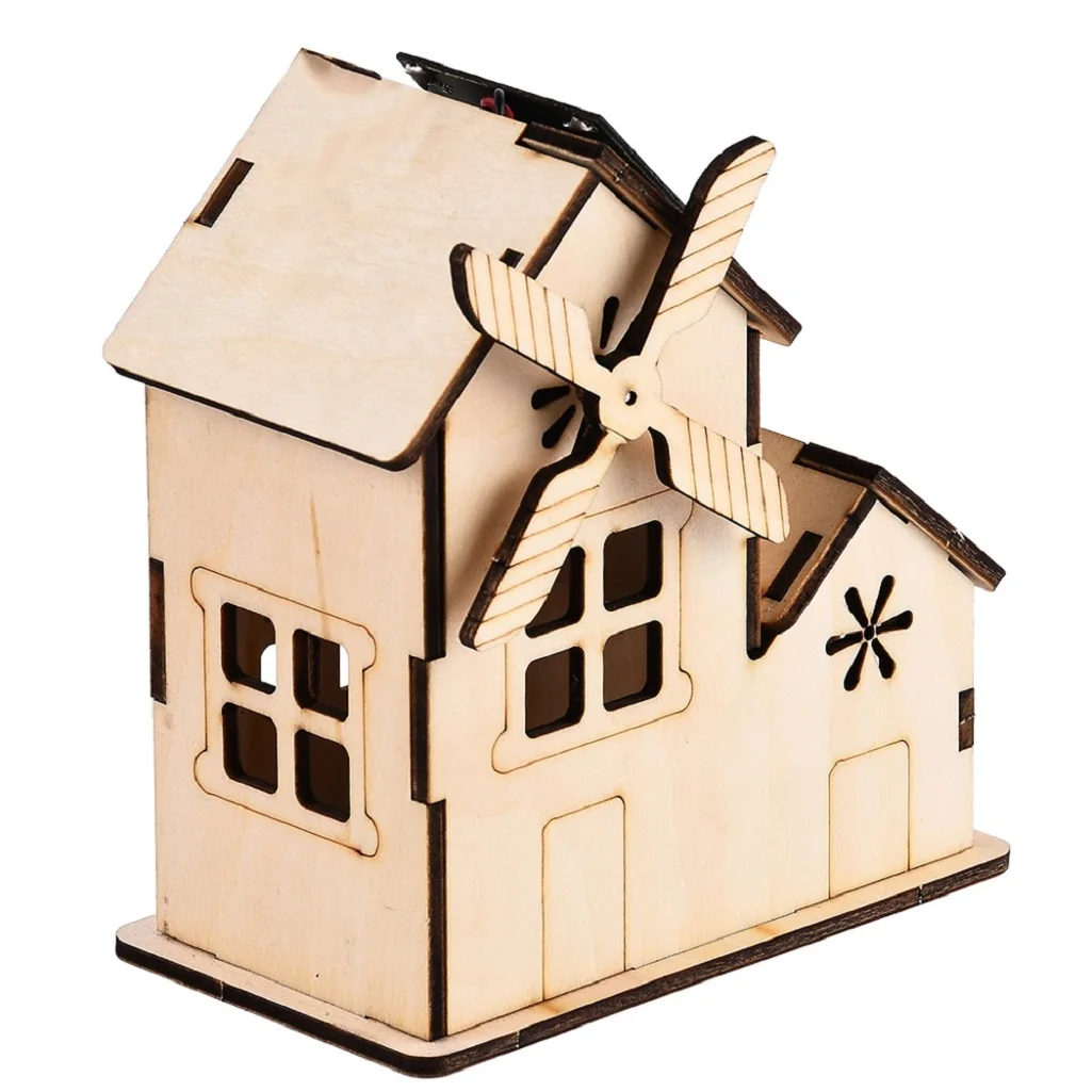 Детская Сборка DIY на солнечной энергии Mars Rover робот автомобиль ветряная мельница