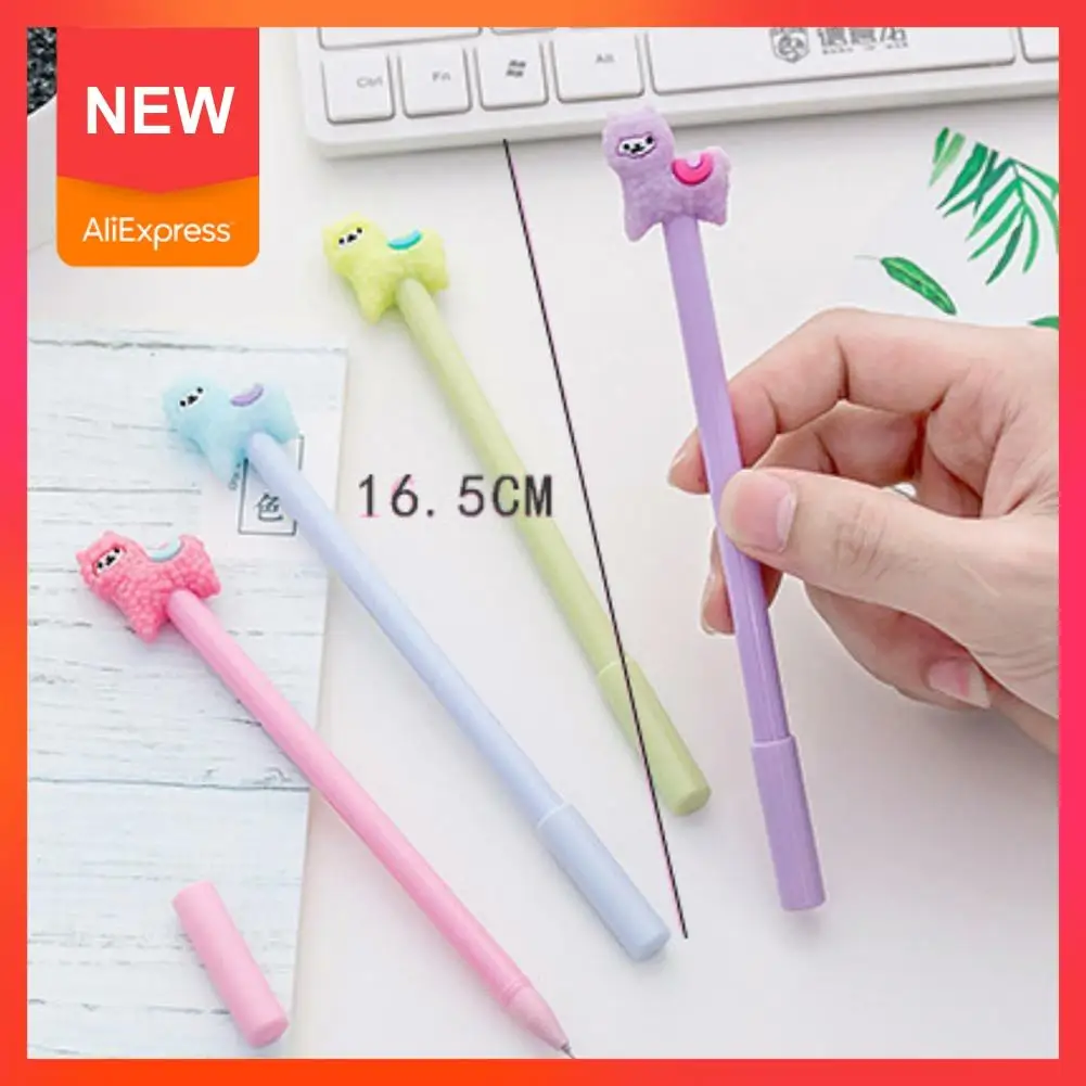 

Kawaii Cartoon Alpaca Gel Pen Cute Student Stationery Point Writing 1pc Ball Ink Signature Black Roller 0.38mm Pen Pens B1B9