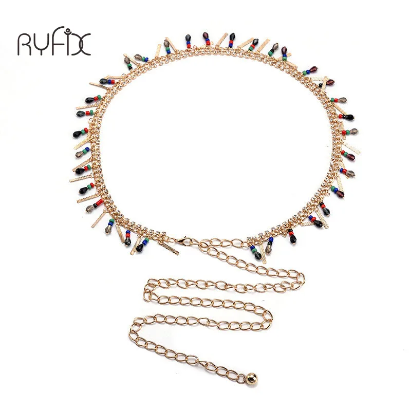 

Женский декоративный пояс для танца живота RYFIX, 2021, модный сексуальный элегантный кулон с поясом для платья, BL1824